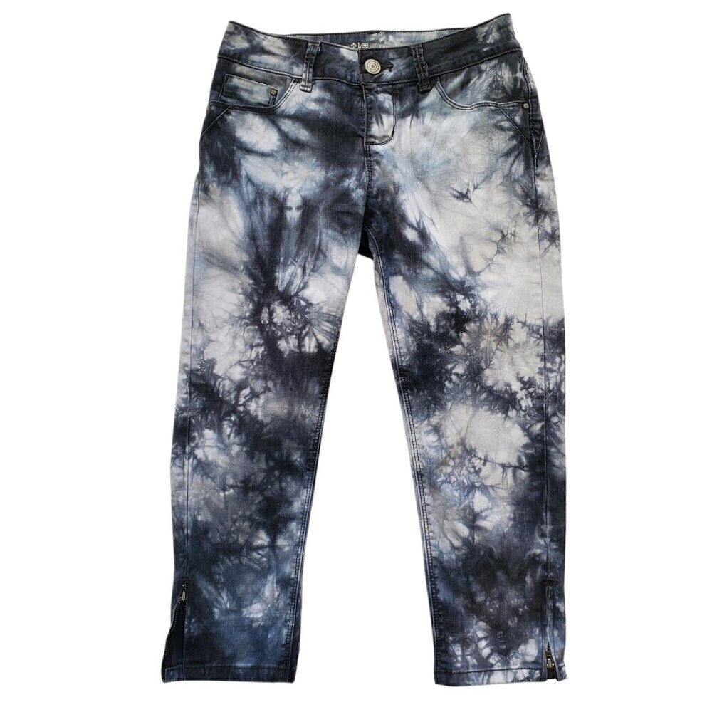 LEE TIE DYED CROPPED SKINNY JEANS SIZE 2 MED